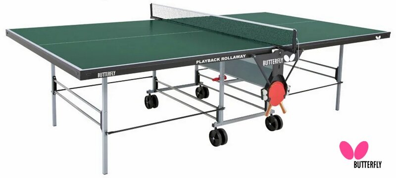 Butterfly Playback Rollaway beltéri pingpongasztal zöld