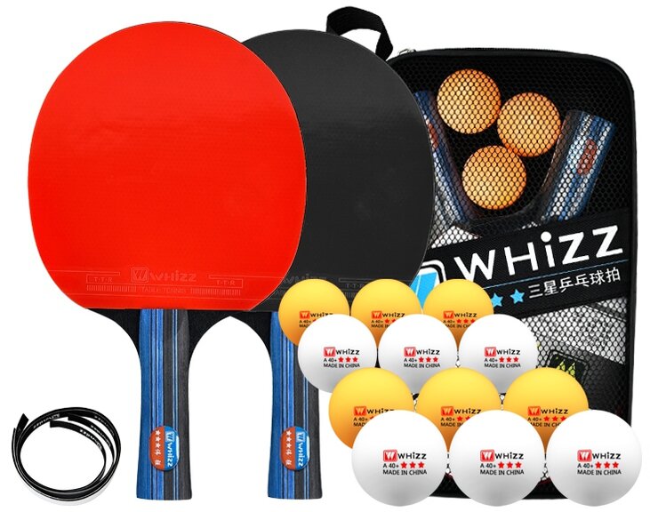 Supingo WHIZZ *** pingpongütő szett, 2 ütő + 15 labda